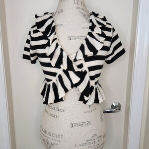 Striped Cashmere Cardigan